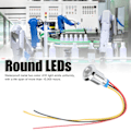Pikkukuva 5 / 8: 4 Sarjaa Esijohdotettuja Pyöreitä LED-valoja Vedenkestäviä 2-värisiä Indikaattoreita Yhteinen Katodi 10mm 3-6V (Punainen ja Keltainen)
