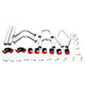 Miniatyrbilde 2 av 2: 70mm/2.75in Universal Turbo Intercooler Rørsett Aluminium Legering Rør Silikon Slange