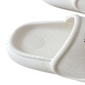 Miniatyrbillede 5 af 8: Kvinders Tykke Sål Slide Sandaler Anti-Skridsikker Komfortable Moderne Søde Dame-Tøfler til Sommer Hvid 38‑39 (Passer til 37-38 Størrelse Fødder at Bære)