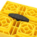 Miniatyrbillede 5 af 8: 10 stk Campingudstyr Nivelleringsblokke Antislip Puder Design Heavy Duty Nivelleringsblokke med Opbevaringspose til Nivellering af Enkelt- og Dobbelthjul