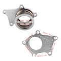 Miniatyrbilde 3 av 5: 5-Bolts Turbo Downpipe Flens til 2,5 tommer V-Bånd Konverteringsadapter Rustfritt Stål Passer for T3/T4