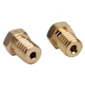Miniatyrbillede 1 af 2: 50 stk. M6 Gevindede Messingdyse 12,5x7,5 mm 3D-printer Tilbehør 1,75 mm Præcision til V6