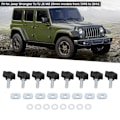 Miniatyrbillede 7 af 8: Hurtigfjernelsessæt til Hardtop med Tommelskrue M8 25mm til Jeep Wrangler YJ TJ JK 95‑16
