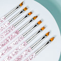 Miniatyrbild 6 av 6: Professionellt Nagelkonstverktyg, Perfekt Gåva för Nagelentusiaster, Mjuk och Formbar Borste för Applicering av Lim, Lämplig för UV-naglar och Fransk Manikyr