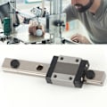Miniatyrbild 1 av 8: Linjär Skena Hög Precision Stabil Stadig Hållbar Liten Lätt Linjär Glidskena för CNC DIY Projekt 100mm