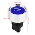 Miniatyrbilde 1 av 2: 12V-24V 50A Startknapp for bilmotor, tenningstarter med blå LED