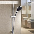 Miniatyrbild 3 av 5: Duschmunstyckeshållare Universal Slider Bar, Kromfinish Justerbar Duschmunstycksfäste För Glidstång 18-25mm, Integrerad Design ABS Material 360