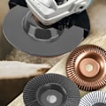 Pikkukuva 1 / 8: Puunveiston hiomakiekko 125mm volframikarbidista, puuntyöstötarvike, musta