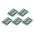 Miniatyrbild 2 av 8: 5 st 2x2 Scan 4-knappars tangentbordmodul Array-tangentbrytarmodul för elektrisk styrning