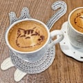 Miniatyrbilde 4 av 4: Kattgaver for katteelskere - Katt-underlag i vevd, kreativt og søtt design - Isolerende underlag for kaffe og te - Skrivebordsgaver Style 1