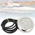 Miniatyrbillede 8 af 8: 3,5 tommer LED undervandslys Overflademontering IP68 Vandtæt 12V‑24VDC til Yacht Marine Båd Hvidt Lys 4W
