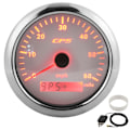 Pikkukuva 2 / 8: 85 mm / 3,35 tuuman GPS-nopeusmittari 0-60 MPH/H LCD-näyttö säädettävällä taustavalaistuksella asuntoautoille, veneille 9–32 V DC Valkoinen