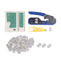 Miniatyrbilde 2 av 8: RJ45 Krympeverktøy Ethernet Nettverkskabel Krymper Wire Stripper Cutter for Cat5 Cat6