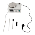 Miniatyrbillede 2 af 8: Digital Display Magnetisk Rørere Konstant Temperatur Opvarmning Magnetisk Varmeplade Mixer til Laboratorium EU Stik 220V