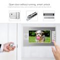 Miniatyrbild 4 av 8: 7 tum TFT Videodörrtelefon Intercom Dörrklocka Fingeravtryck Lösenord Upplåsning Nattseende AU 110-240V