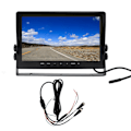 Miniatyrbild 2 av 8: 10,1 tum Bakkamera Monitor TFT LCD Skärm med Solskydd Universal för Bil Lastbil Husbil Minivan Trailer
