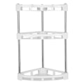 Miniatyrbillede 2 af 2: Plastik Multi-lags Køkken Badeværelse Hjørne Opbevaringshylde Stativ Organizer Holder (3 lag)