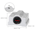 Miniatyrbillede 6 af 8: 4 stk. SCS8UU Lineære Kuglelejer Glideblokke Aluminium Legering CNC Maskine Glideenhed 8mm Bore