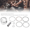 Miniatyrbillede 8 af 8: Stempelforsamling Metal Stempelring Stiftklips Motordele til GY6‑60cc Go Karts Scootere ATV UTV Motorcykler