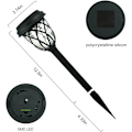 Miniatyrbild 4 av 7: Landskapsbelysning, Solcellsdrivna Gångljus, Utomhusdekoration, Enkel Installation, Väderbeständig, Stark LED-belysning för Trädgård (3-pack)