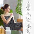 Miniatyrbild 3 av 5: Extra Stor Mikrofiber Badhandduk, Mycket Absorberande Duschhandduksset för Inomhus- och Utomhusaktiviteter, Snabbtorkande Mjuka Badlakan för Träning,