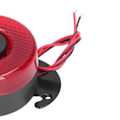 Miniatyrbillede 3 af 8: Bilhorn 12V ABS 105dB Elektrisk Advarsels Horn med Blinkende LED-lys til Lastbil UTV ATV