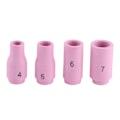 Miniatyrbillede 8 af 8: 53 stk. TIG-svejsning Torch Keramisk Dysesæt Collet Reservedele til WP9 WP-20 WP25