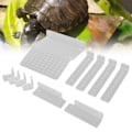 Miniatyrbilde 1 av 8: Transparent Skilpadde Solingsplattform Akryl Justerbar Oppheng Multifunksjonell Akvatisk Solingsplattform for Reptiler M