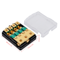 Miniatyrbillede 8 af 8: 1 Vejs 4 Udgang 0/4 AWG til 4/8 AWG Strømssikringsholder Kobber til Biler Lastbiler Både
