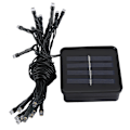 Miniatyrbild 3 av 7: 2 Meter 20 LED-lampor Solcellsdriven Ljusslinga Varmvit Utomhusdekorationslampa
