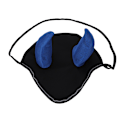 Miniatyrbillede 2 af 2: Hest Åndbar Øre Bonnet/Net/Maske/Hætte Hæklet Fly Slør Rideudstyr (Sort)