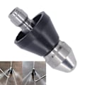 Miniatyrbillede 1 af 8: Trykvaske Turbo Dysespids Spids 5000PSI Mini Kompakt Rustfrit Stål Turbo Dysespids til Udskiftning Mellemste Hoved Bag 6 Huller 1/4in NPT