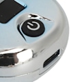 Miniatyrbild 4 av 8: Elektrisk Skäggtrimmer Sladdlös Mini USB Laddningsbar LED-Display Vattentät Skäggtrimmer för Män Blå Silver Gradient