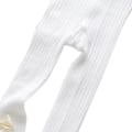Miniatyrbild 7 av 8: Flickleggings Strumpbyxor Varma Supermjuka Andningsbara Flickstrumpbyxor med Rosettdekor för Vår Höst Vit XL (Rekommenderas 115‑125cm /