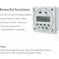 Miniatyrbild 2 av 5: Digital Timer Switch, Programmerbart Tidsrelä med 16A Kontaktkapacitet, Avancerad Förinställning för Pålitlig och Flexibel Kontroll