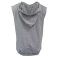 Miniatyrbilde 1 av 3: Menn Hetteløs Tanktopp Med Snøring Foran Lomme Ensfarget Sports Sleeveless Løpeskjorte Lys Grå 3XL