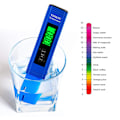 Miniatyrbild 4 av 8: Multifunktionella 4 i 1 Digitala Vattentestkit, Temperaturmätare & Pålitlig Testare för Dricksvatten, Kranvatten, Brunn, Pool, Hydroponik,