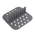 Miniatyrbild 7 av 8: Airfryer-papper, återanvändbara silikon airfryer-papper för mångsidig användning i dina köksapparater, non-stick yta för enkel rengöring, grå