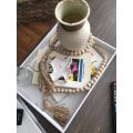 Miniatyrbild 7 av 8: 58In/st Farmhouse Beads Träpärla Garland Rustik Prayer Beads Boho-pärlor med tofsar Väggning Hängande girland för rustik lantlig inredning$Träpärla