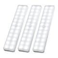 LED garderobslampa, nyaste 24LEDs Dimmer USB uppladdningsbar rörelsesensor