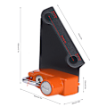 Miniatyrbilde 4 av 4: Motorsykkel Anti-Tyveri Hjelm Lås Venstre Side Passer for Yamaha YZF R1m R1s R6 (Oransje)