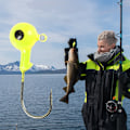 Pikkukuva 5 / 5: 10 kpl/pakkaus Piikikäs Jig Head -koukku Pehmeä Syötti Kalastustarvike (7g Keltainen)