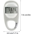 Miniatyrbillede 7 af 7: Alacritua simpel skridttæller | Skridttæller Walking 3D Skridttæller Clip, Daglig Target Monitor, Skridttæller Uden App, 7 Day Memory Skridttæller For Mænd Kvinder