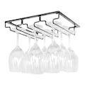 Miniatyrbild 5 av 5: Vinglashållare för Underskåp, Elegant Utrymmesbesparande Ställ för Vinglas för Bar Kök Förvaringshängare, Metallorganisatör 60x22.5x5.5cm, Polerat Järn Enkel