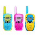 Miniatyrbild 2 av 2: 3 st Walkie Talkies för Barn, Trådlös 3km Räckvidd, 22 Kanaler, Mini Handhållen LCD-Skärm, Barnens Tvåvägsradio