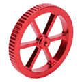Miniatyrbild 7 av 8: 3D-skrivar Extruder Uppgraderingskit Röd Hand Vrid Nivelleringsmutter Fjädrar Dämpare Set