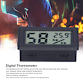 Miniatyrbild 1 av 2: Digital Display Temperaturmätare ABS Miljö Inomhus Termometer för Smart Hem FY11001Svart
