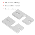 Miniatyrbild 7 av 8: 2 st Hotend Aluminiumplattor Rektangulära Fixerade Sandblästrade Syre 3D-skrivartillbehör