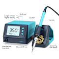 Miniatyrbillede 7 af 8: Lodde Station Digital Justerbar Temperatur Omarbejdning Elektrisk Jern 60W BK969S AC100‑240VUS Stik