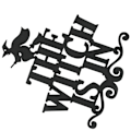 Miniatyrbillede 8 af 8: 5 stk Halloween Hængende Dørdekorationer Vægskilte THE WITCH IS IN til Fest Hjem